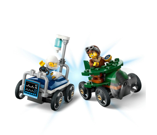 LEGO City 60459 Samolot kontra łóżko szpitalne – zestaw wyścigowy - 1298088 - zdjęcie 11